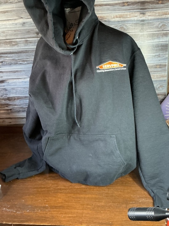 Port and Company Other - ⭐ SERVPRO Hoodie Black Pullover Workwear Logo Sweatshirt Large